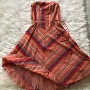 Fun flirty strapless dress